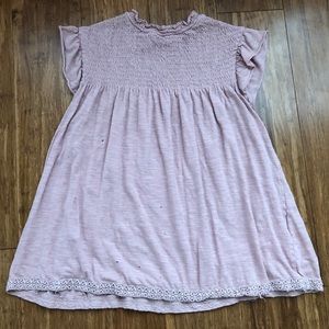 Muted pink dressy casual top